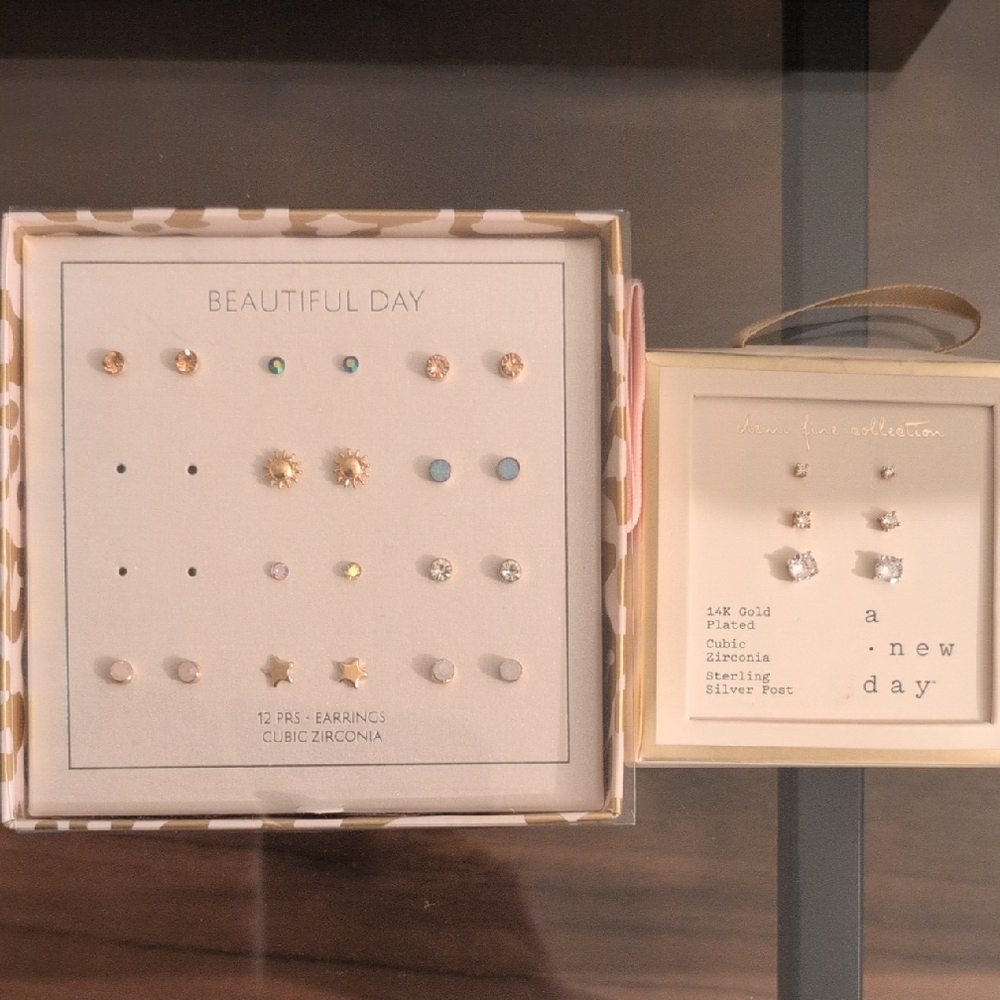 a new day Gold and Silver Earring Collection